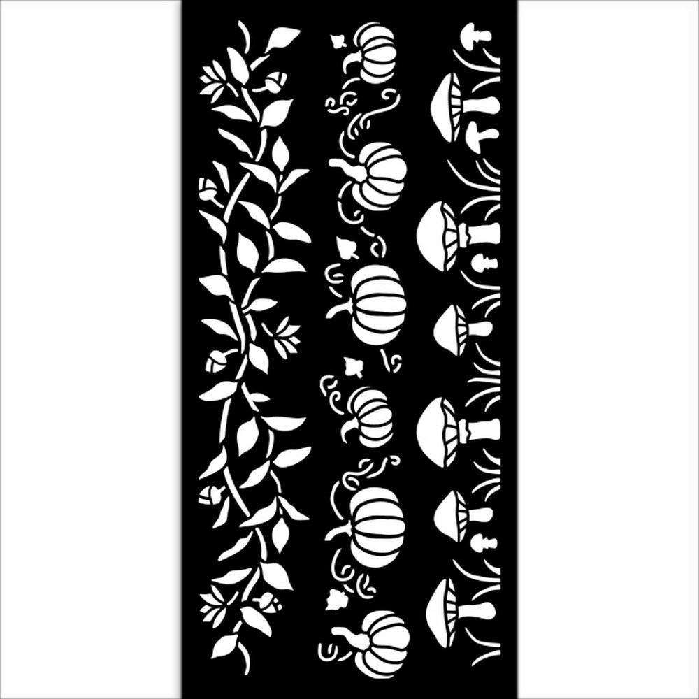 Stencil Whispering Woods 3 bordure