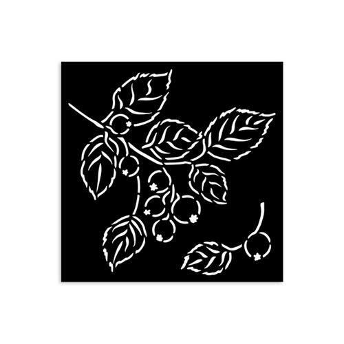 Stencil Whispering Woods bacche