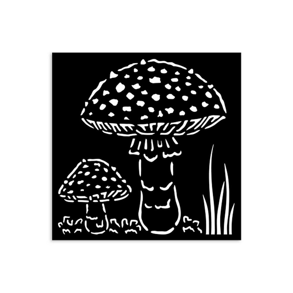 Stencil Whispering Woods funghi