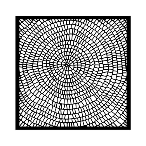 Stencil Whispering Woods trama corteccia