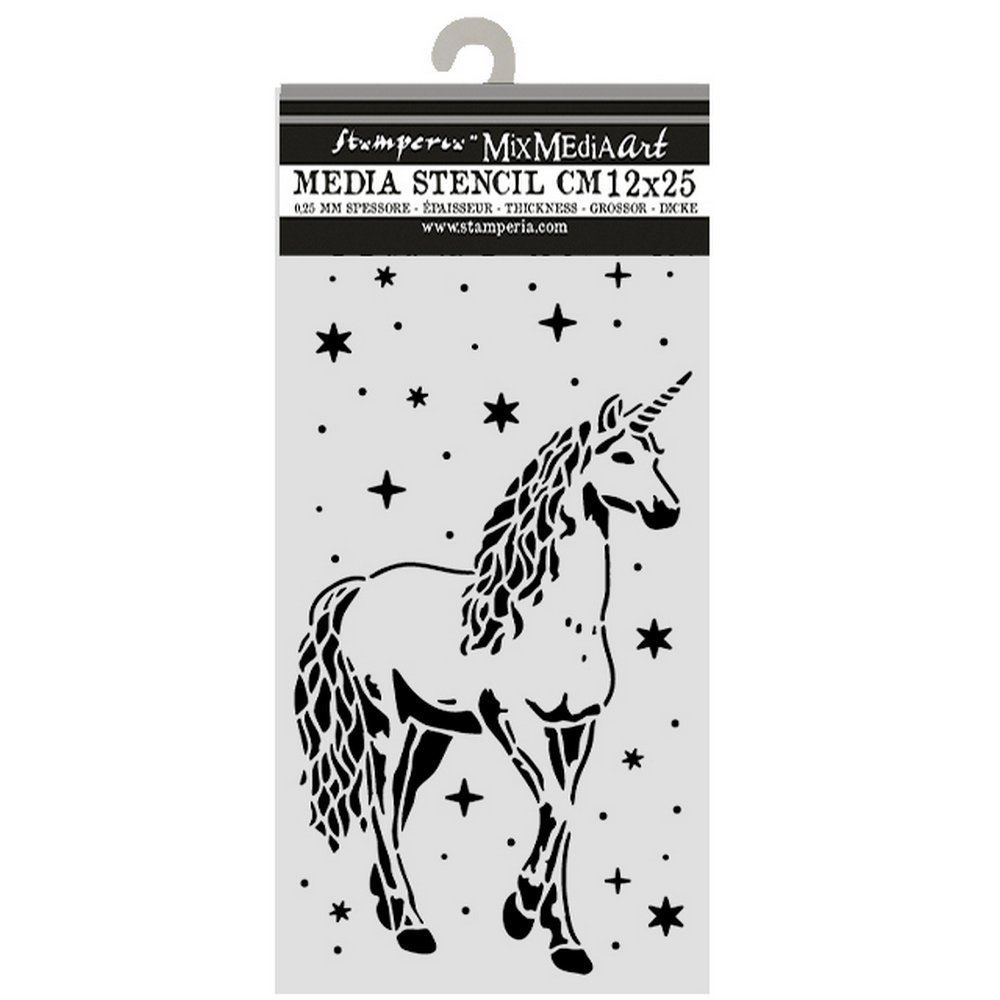 Stencil Wonderland unicorno e stelle