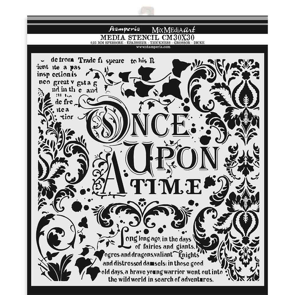 Stencil Spesso Once Upon A Time Cm 30 X 30 Mondo Fai Da Te stencil-spesso-once-upon-a-time-cm-30-x-30-mondo-fai-da-te