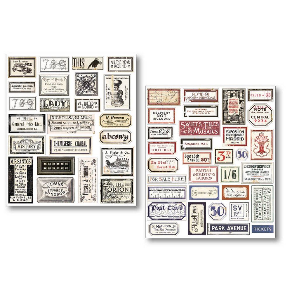 Sticker Vintage Scripts - Mondo Fai da Te