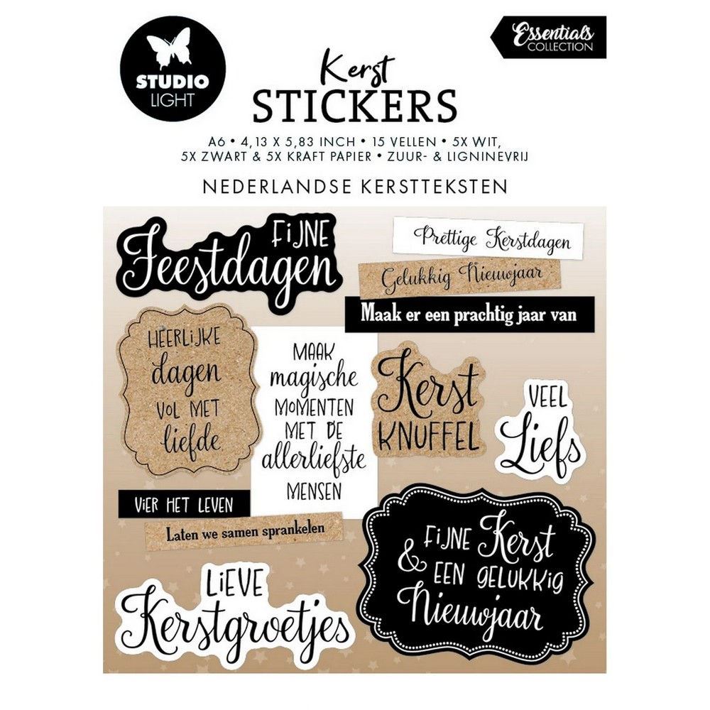 Stickers Christmas Dutch Texts