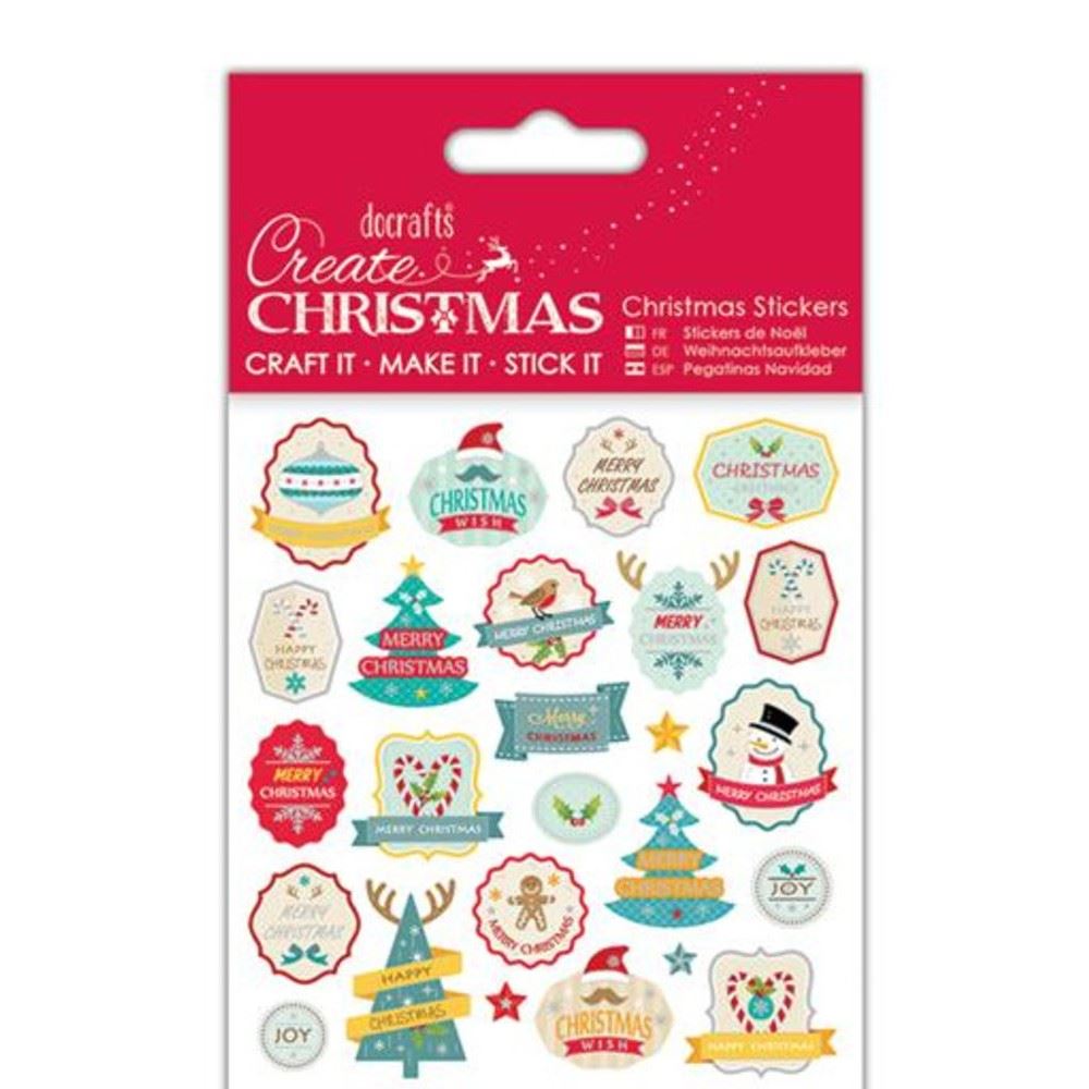 Stickers Christmas Retrò