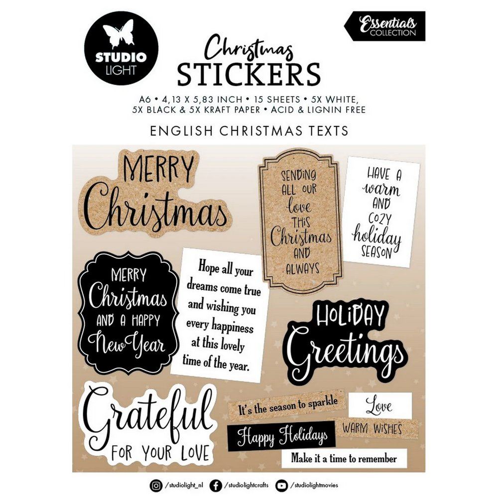 Stickers Christmas Texts