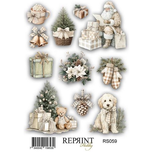 Stickers Cozy Christmas Reprint