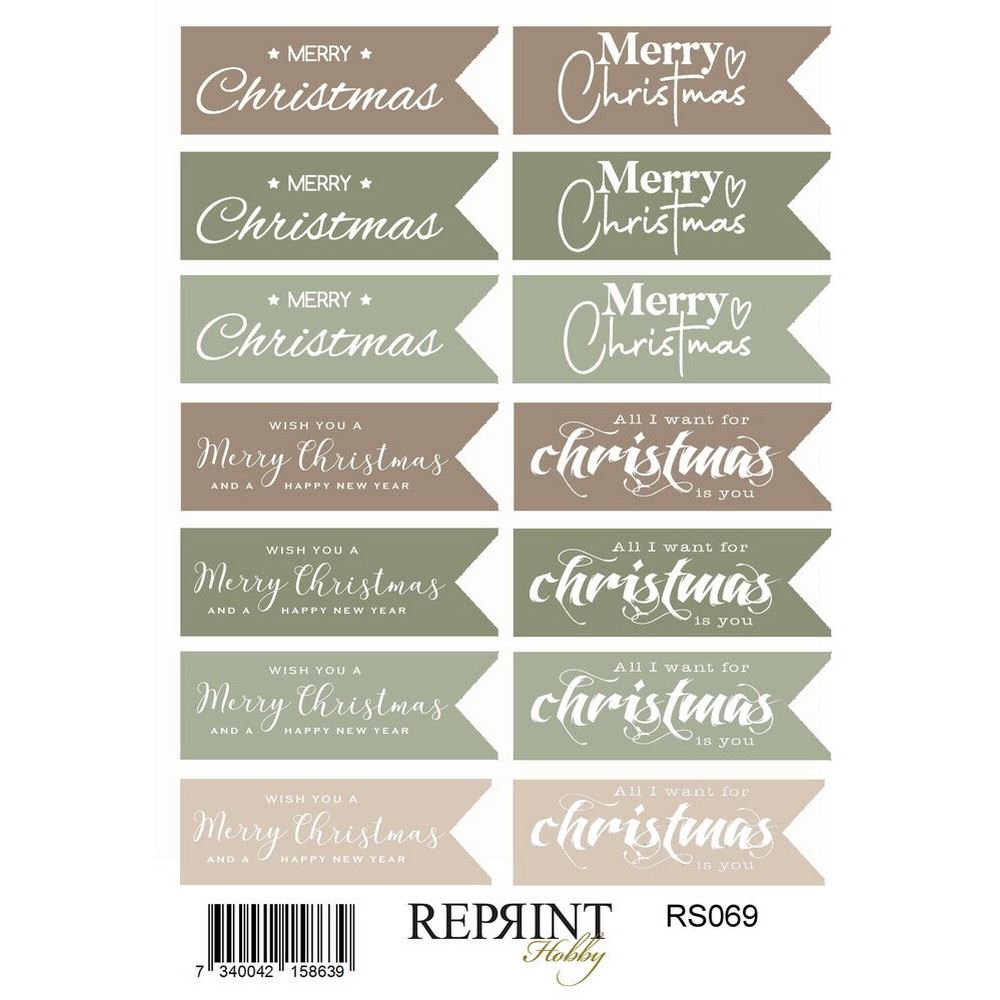 Stickers Cozy Christmas Scritte