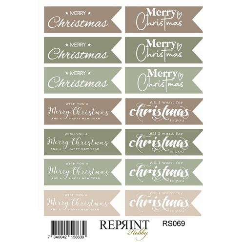 Stickers Cozy Christmas Scritte