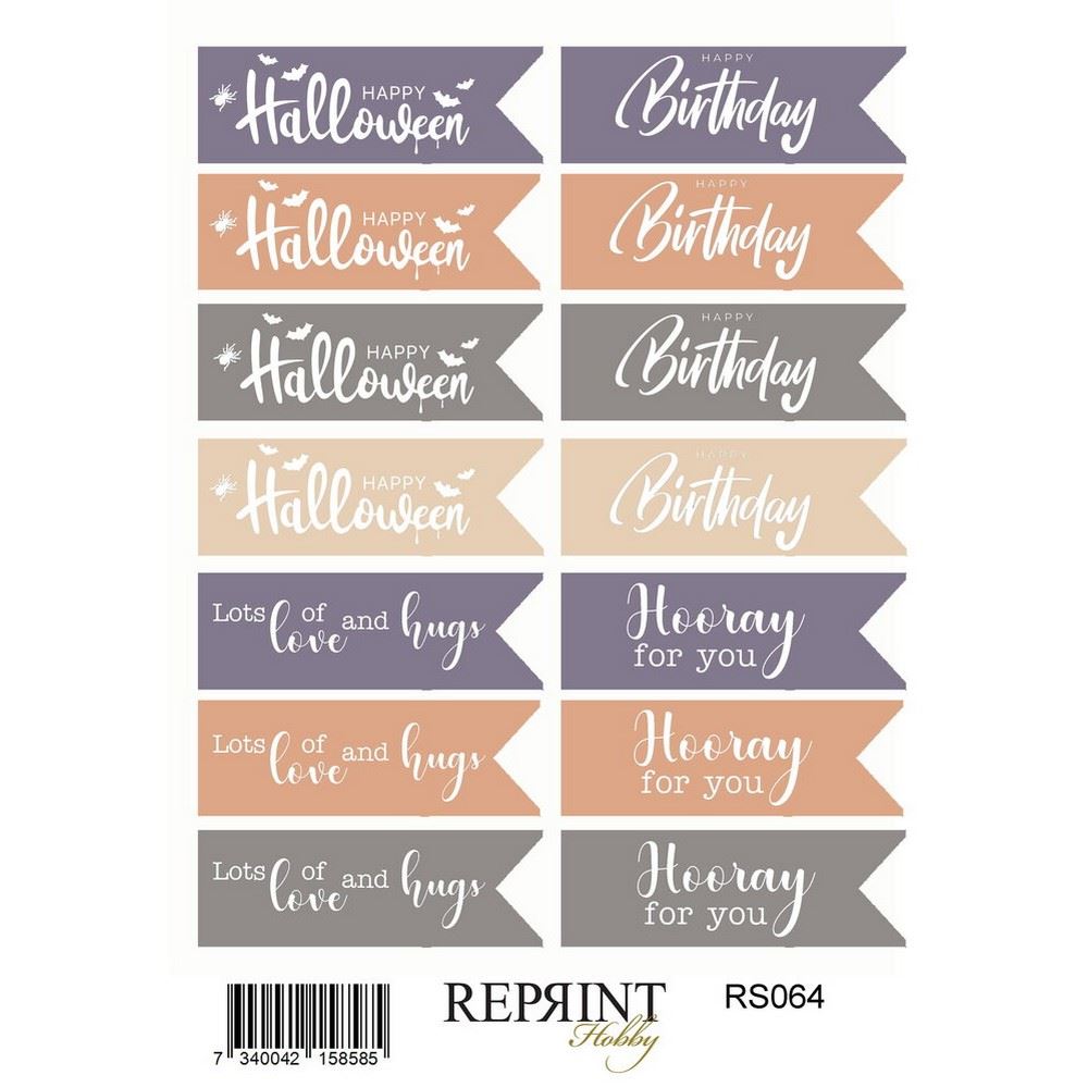 Stickers Enchanted Halloween Scritte