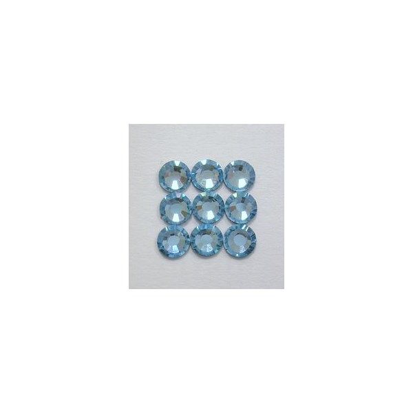 Strass termoadesivi Aquamarine mm 2,8