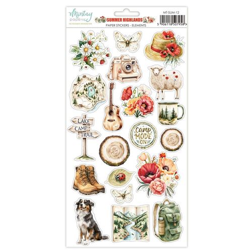 Summer Highlands Paper Stickers Elements