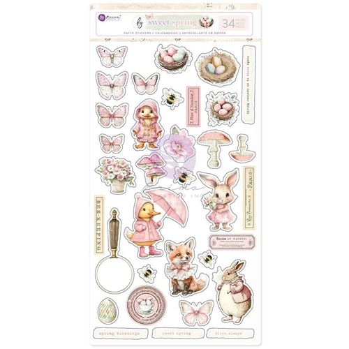 Sweet Spring stickers 34 pz