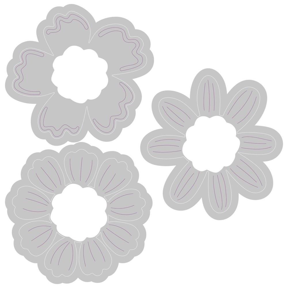 Switchlist Embossing Folder Detailed Blossoms