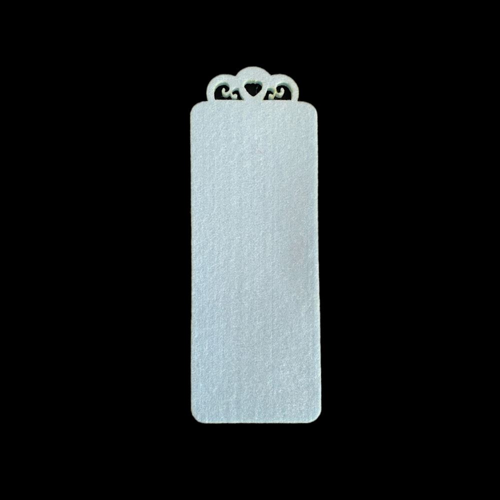 Tag Segnalibro in Feltro Celeste