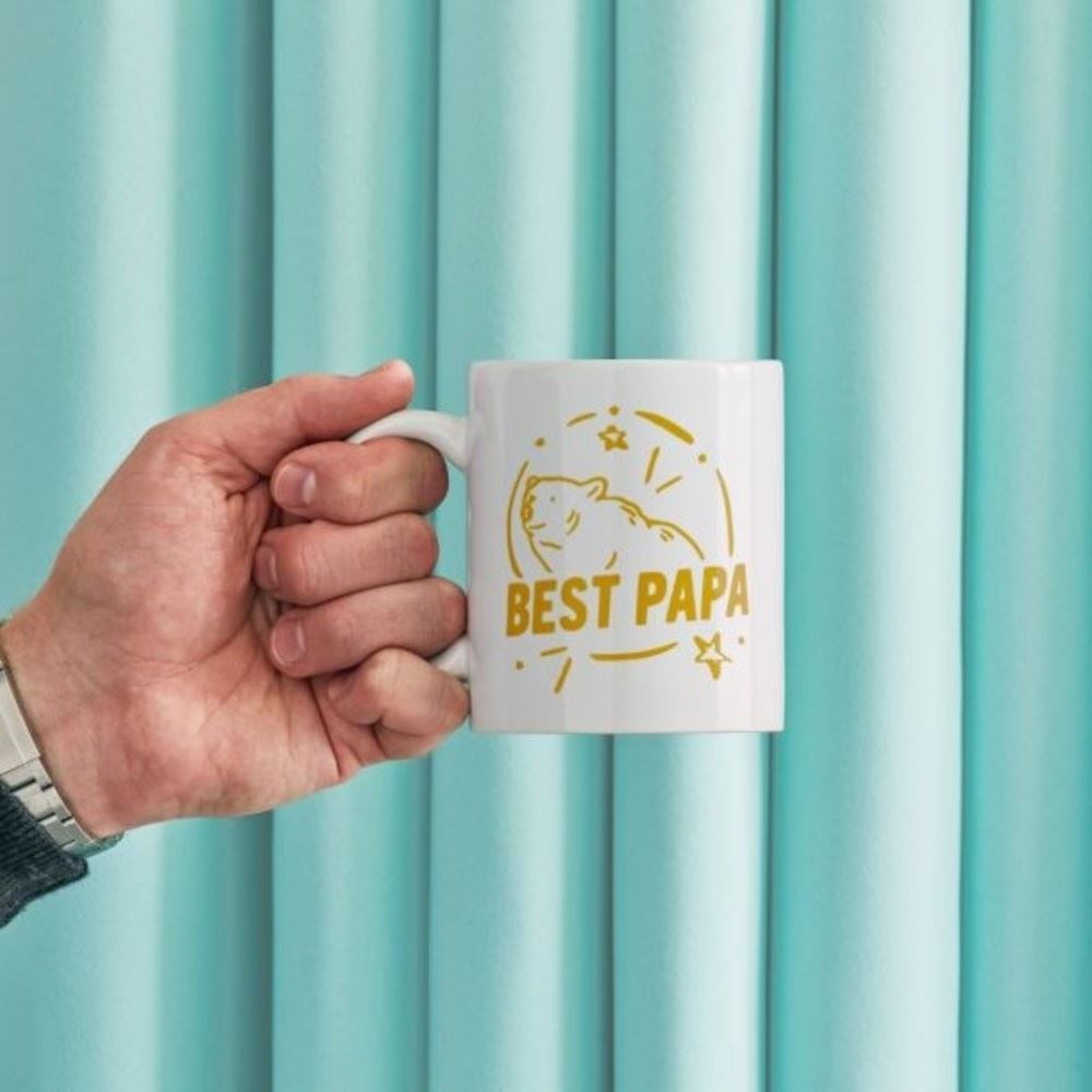 Bianche tazze promozionali con interno e manico colorati e stampa completa 330 ml Bianche tazze promozionali con interno e manico colorati e stampa completa 330 ml
