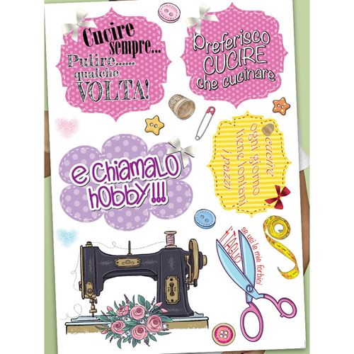 Termoadesivo Pretagliato I Love Sewing 2 