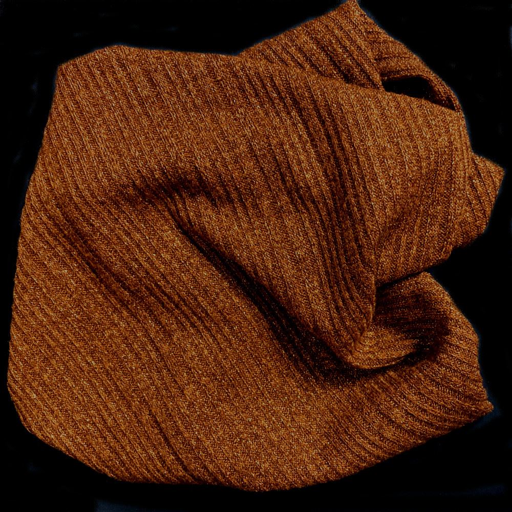 Tessuto Costa Lurex colore Brown cm 50 x 50 