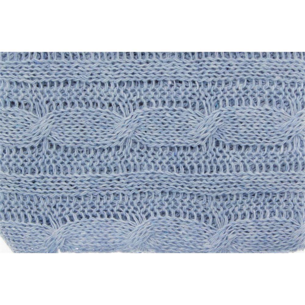Tessuto Maglia Knit Azzurro