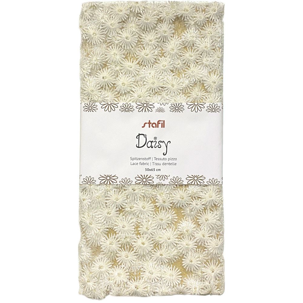 Tessuto Pizzo Daisy Bianco Stafil