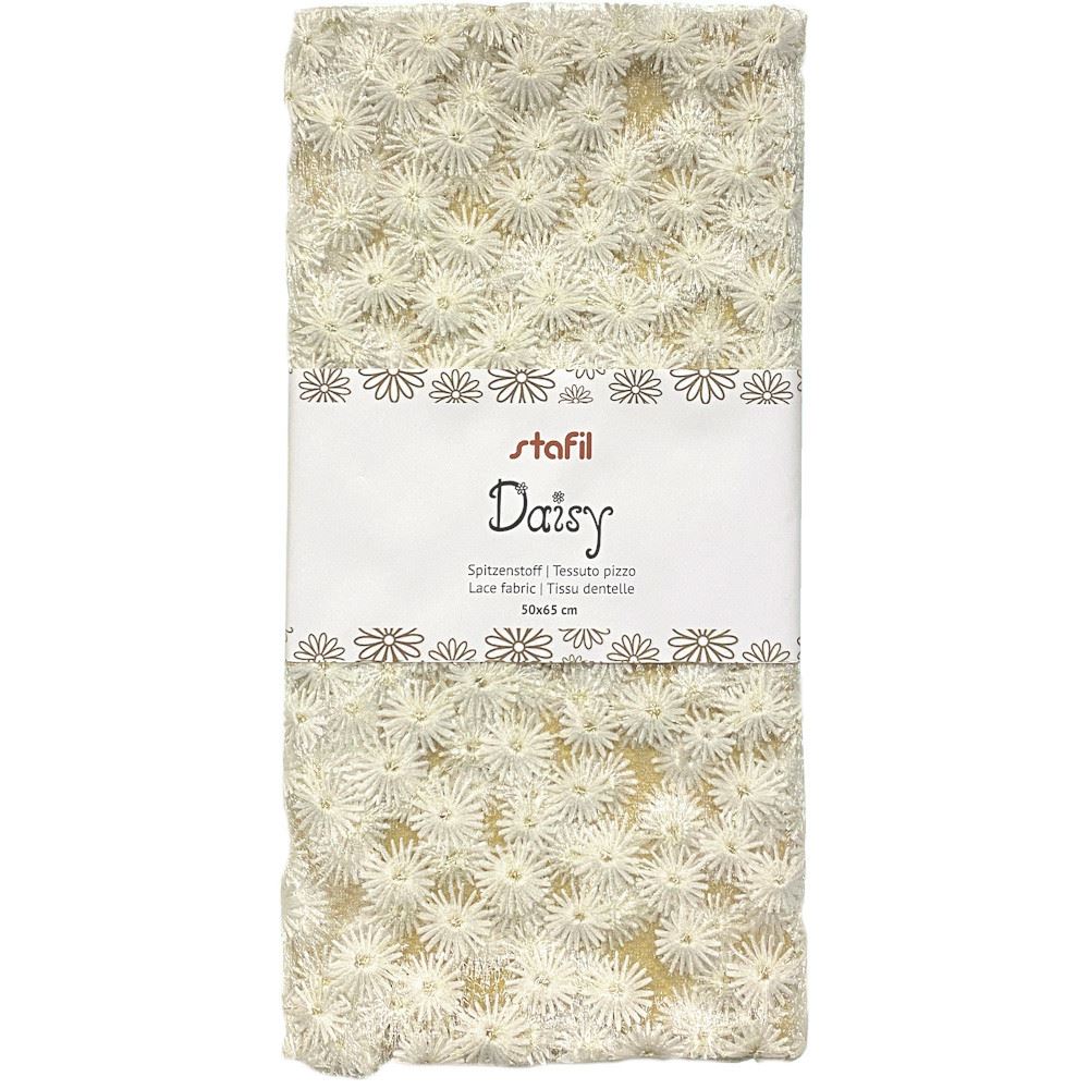 Tessuto Pizzo Daisy Bianco Stafil