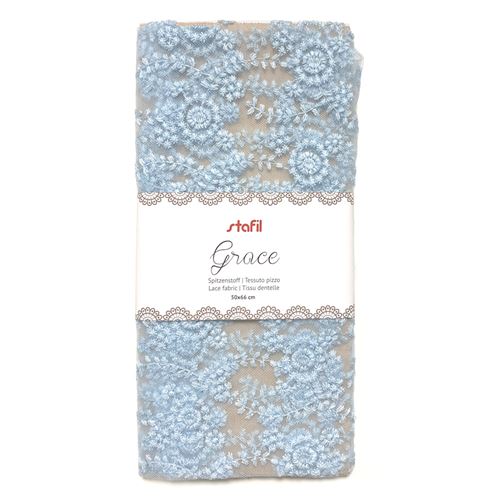 Tessuto Pizzo Grace Azzurro Stafil