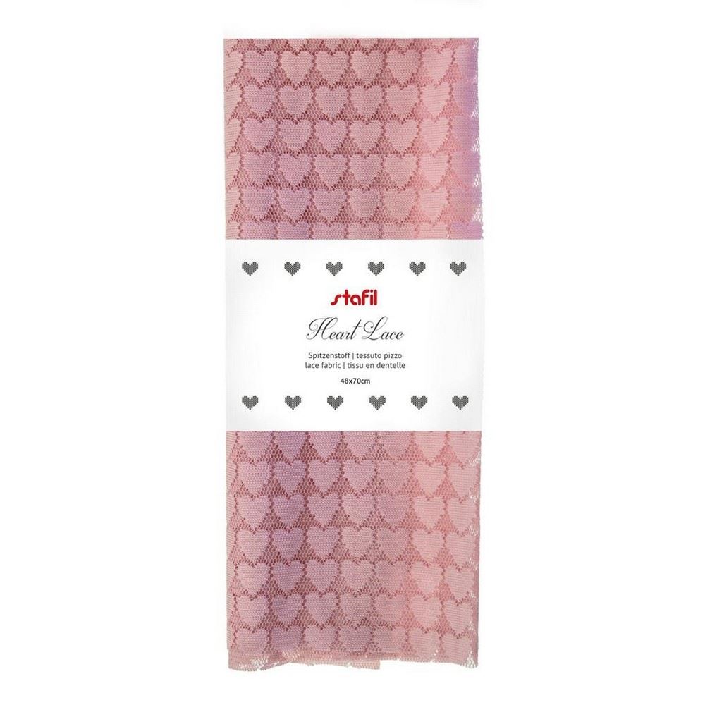 Tessuto Pizzo Hearth Lace Rosa Stafil