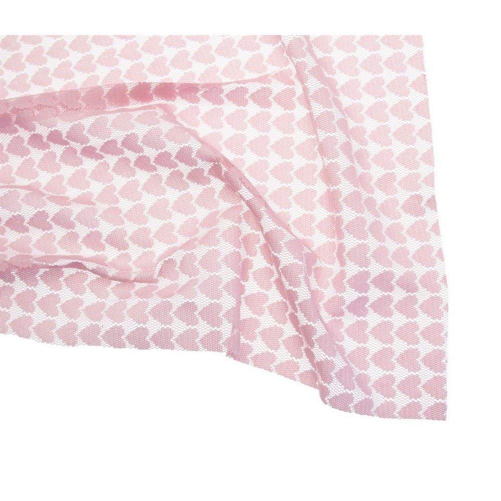 Tessuto Pizzo Hearth Lace Rosa Stafil