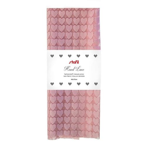 Tessuto Pizzo Hearth Lace Rosa Stafil