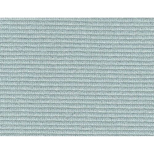 Tessuto Ribby Lurex a Coste Acqua e Argento cm 50 x 105