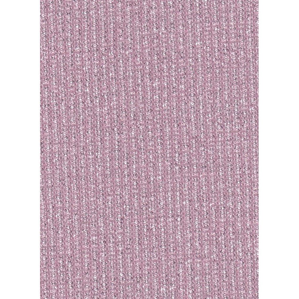 Tessuto Ribby Lurex a Coste Malva e Argento cm 50 x 105