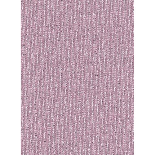 Tessuto Ribby Lurex a Coste Malva e Argento cm 50 x 105