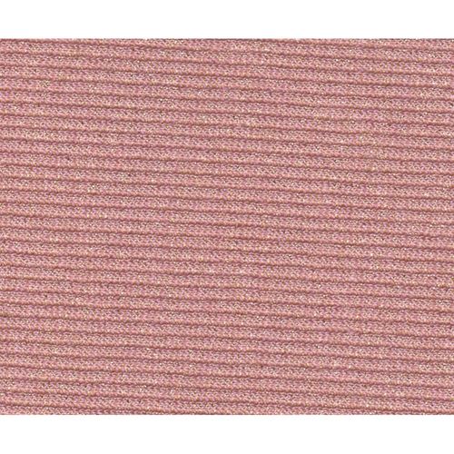 Tessuto Ribby Lurex a Coste Pesca e Oro cm 50 x 105