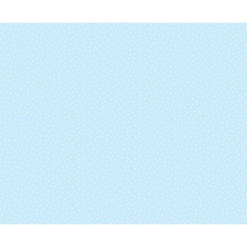 Tessuto Stampato Jersey Capriccio Pois Celeste cm 35 x 50