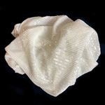 Tessuto il Pajettino colore bianco cm 50 x 60