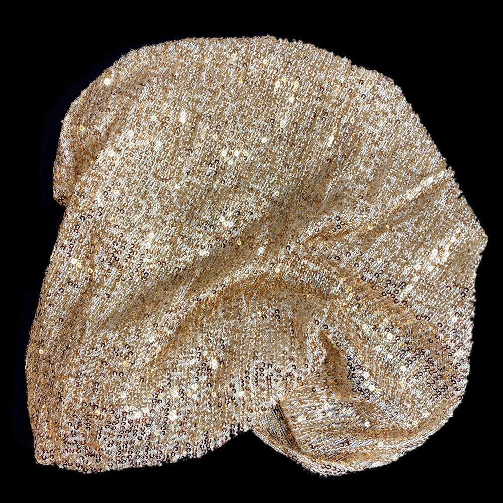 Tessuto il Pajettino colore oro cm 50 x 60