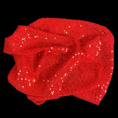 Tessuto il Pajettino colore rosso cm 50 x 60
