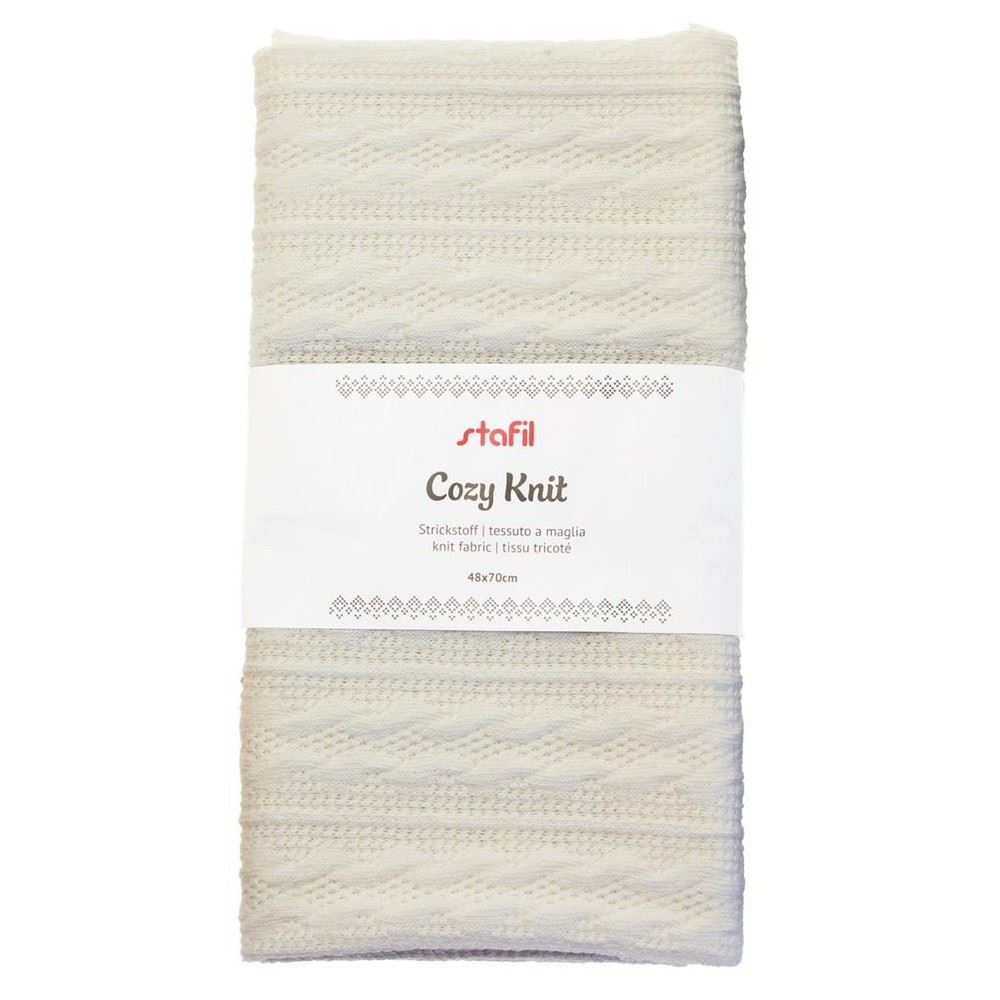 Tessuto maglina Cozy Knit Bianco