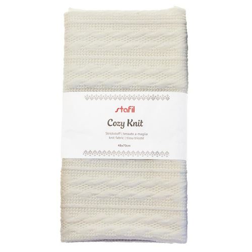 Tessuto maglina Cozy Knit Bianco