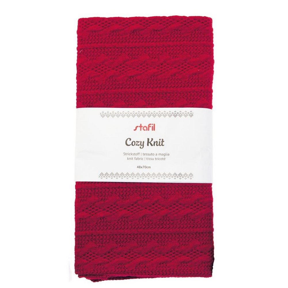 Tessuto maglina Cozy Knit Bordeaux