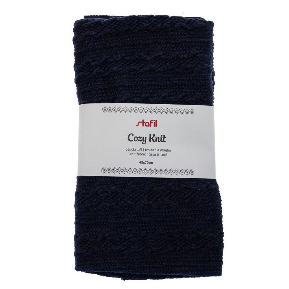 Tessuto maglina Cozy Knit Jeans Blu scuro