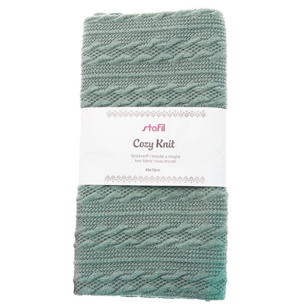 Tessuto maglina Cozy Knit Verde Salvia