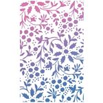 Texture Stencil Winter Flowers