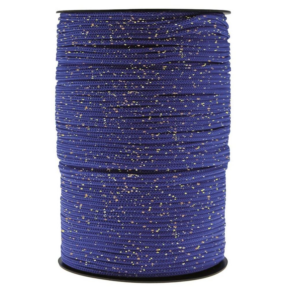 Thai Cord Glitter Blu Royal/Oro