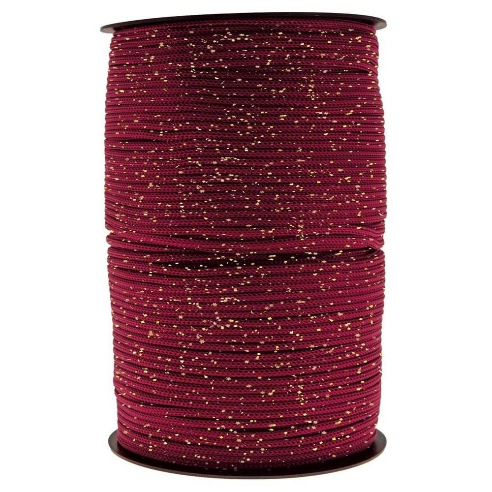 Thai Cord Glitter Bordeaux/Oro