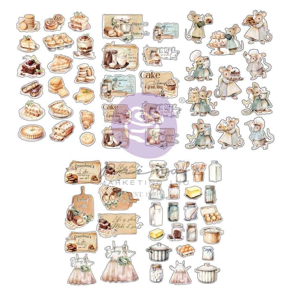 The Home Baker Stickers 5 fogli
