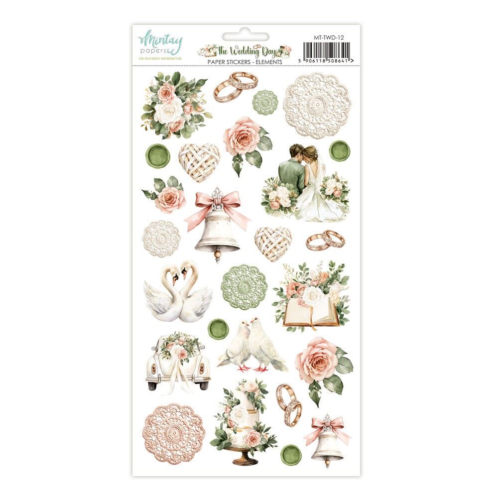 The Wedding Day Paper Stickers Elements