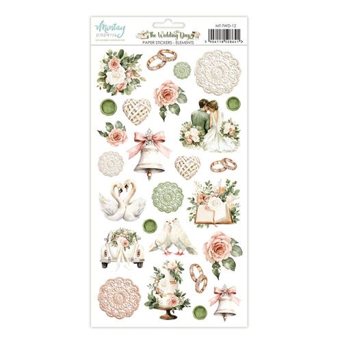 The Wedding Day Paper Stickers Elements
