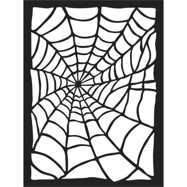 Thick Stencil Spider Web
