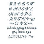 Thinlits Alfabeto Manoscritto Sizzix
